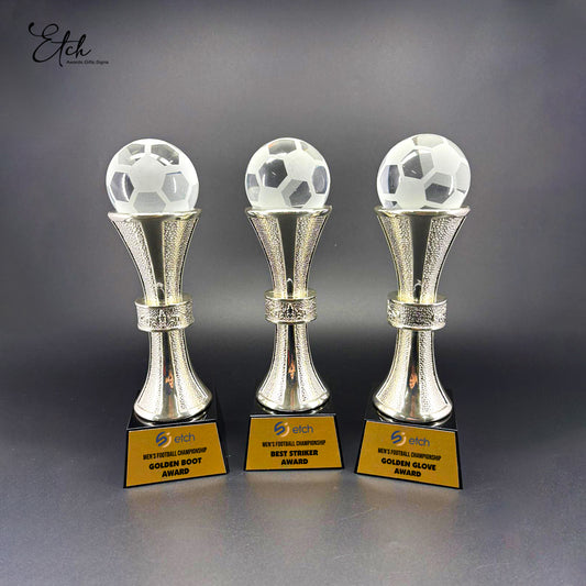 Clear Tall Soccer Ball Award