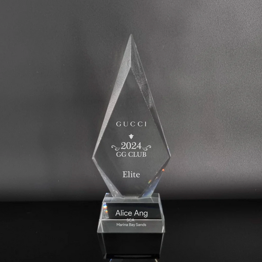 Crystal Apex Edge Trophy Award