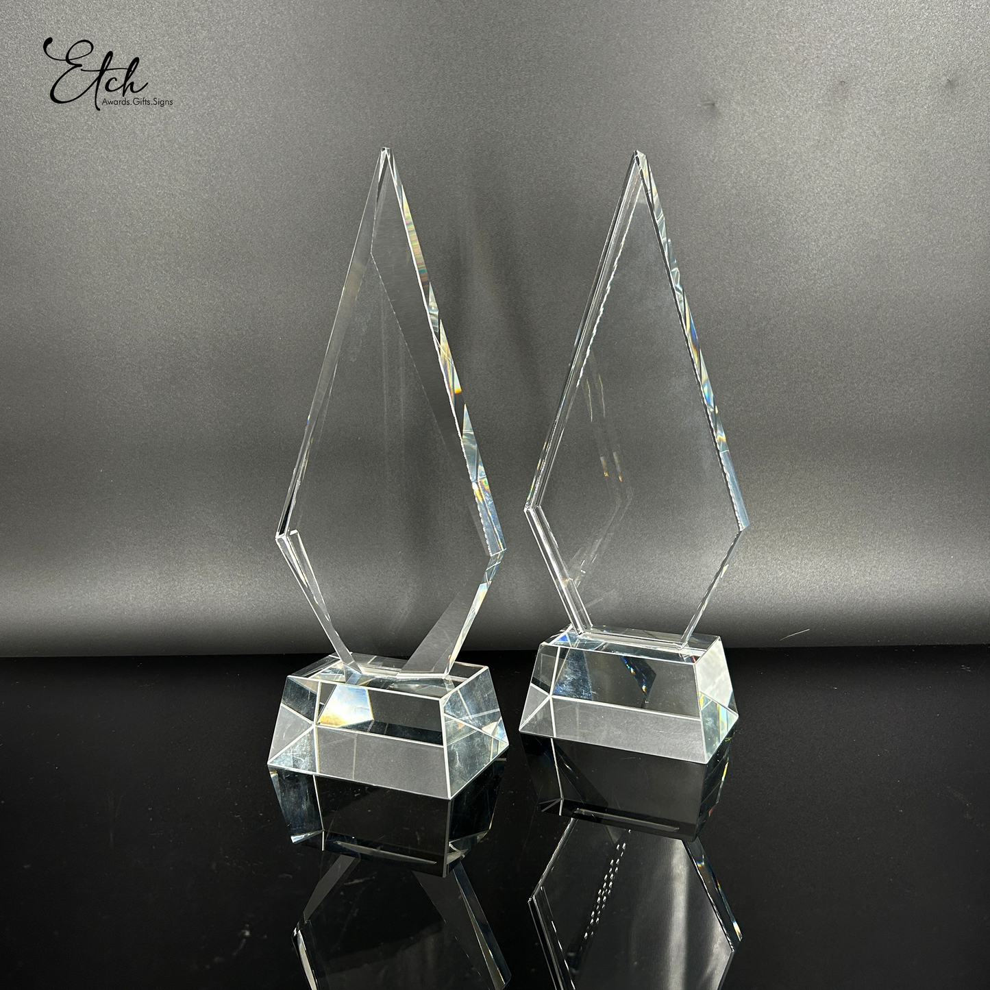Crystal Apex Edge Trophy Award
