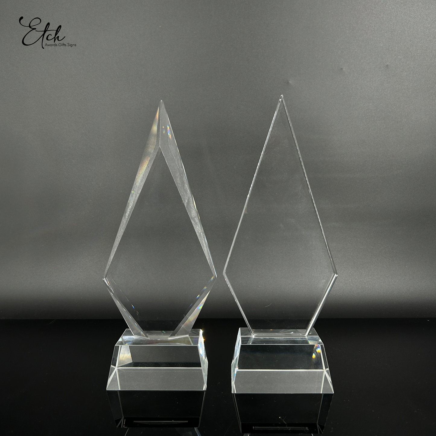 Crystal Apex Edge Trophy Award