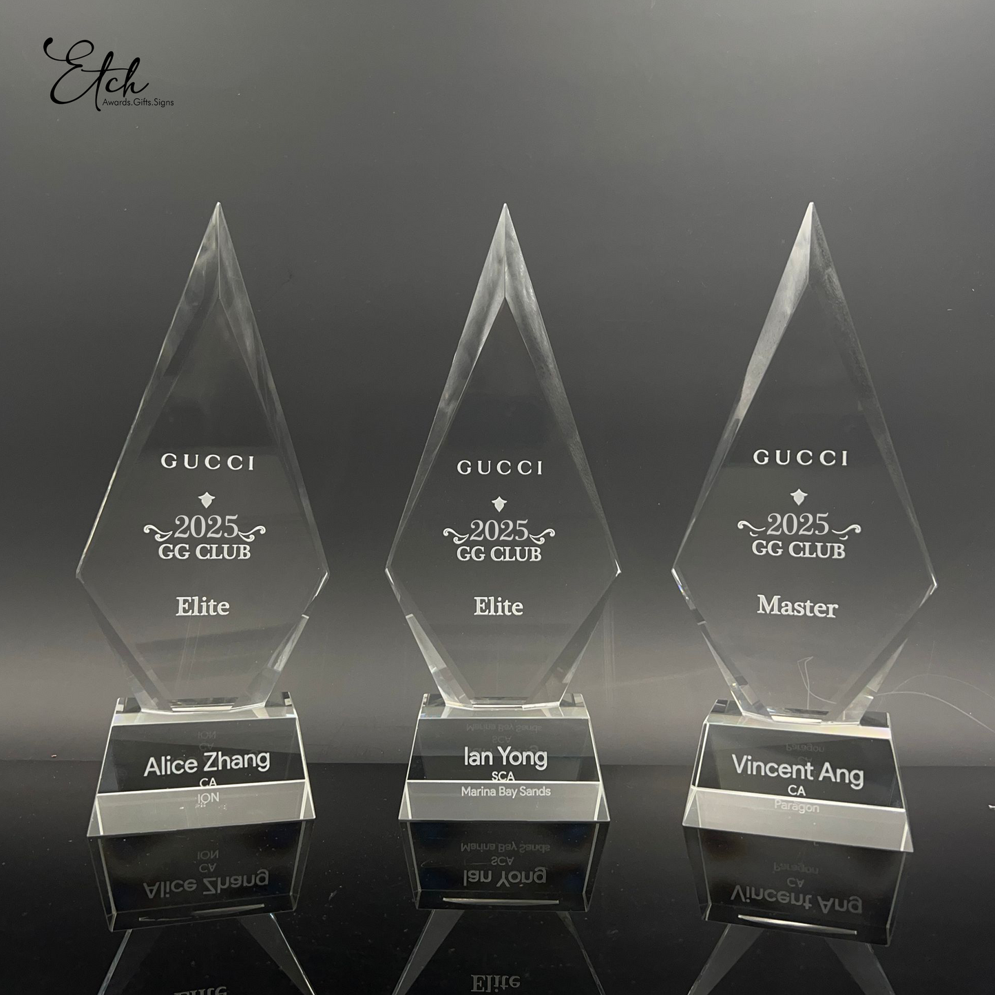 Crystal Apex Edge Trophy Award