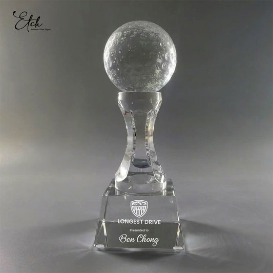 Crystal Champion’s Sphere Golf Trophy
