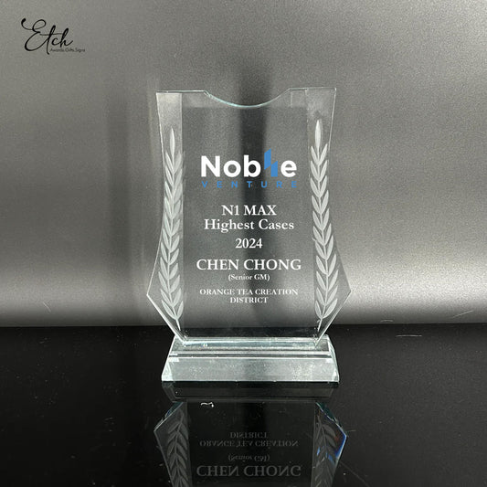 Crystal Verdant Trophy Award