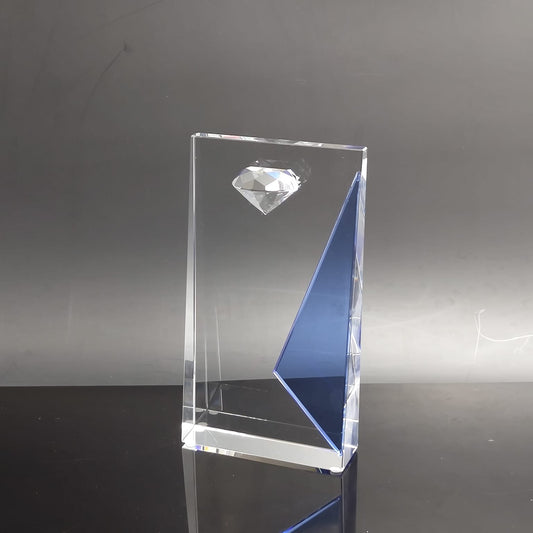 Diamond Plaque with Blue Edge Award