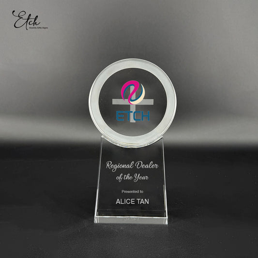 Frosted Ring Circle Award