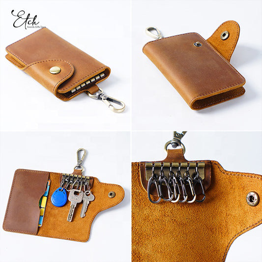 Genuine Leather Keys Holder Wallet
