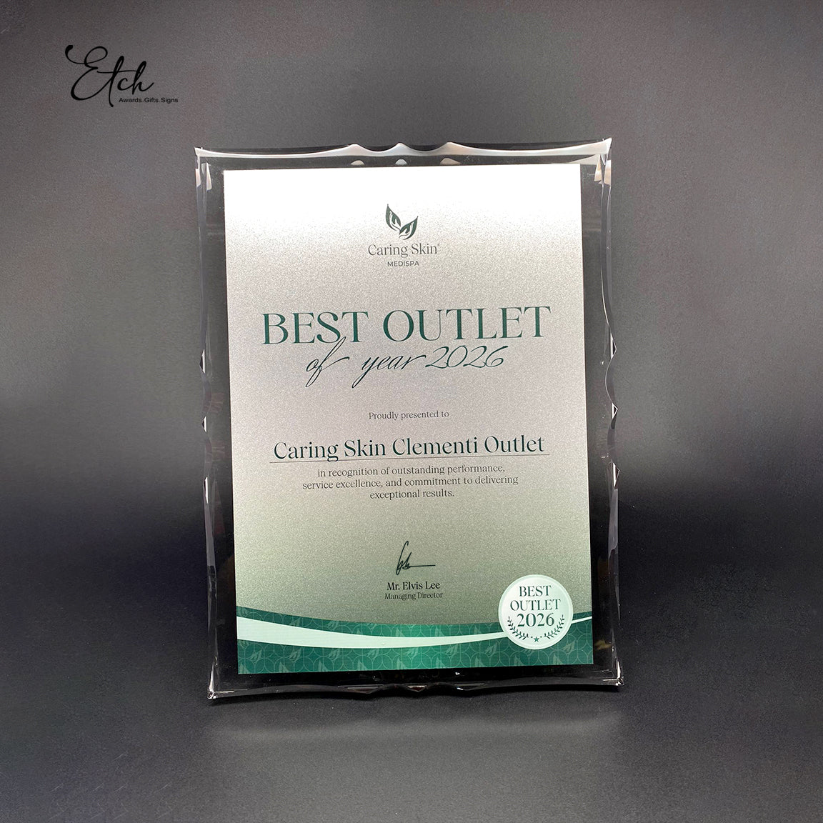 Premium Glass Plaque