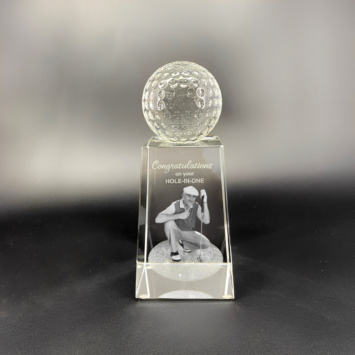 Clear Golf Ball Trophy Award