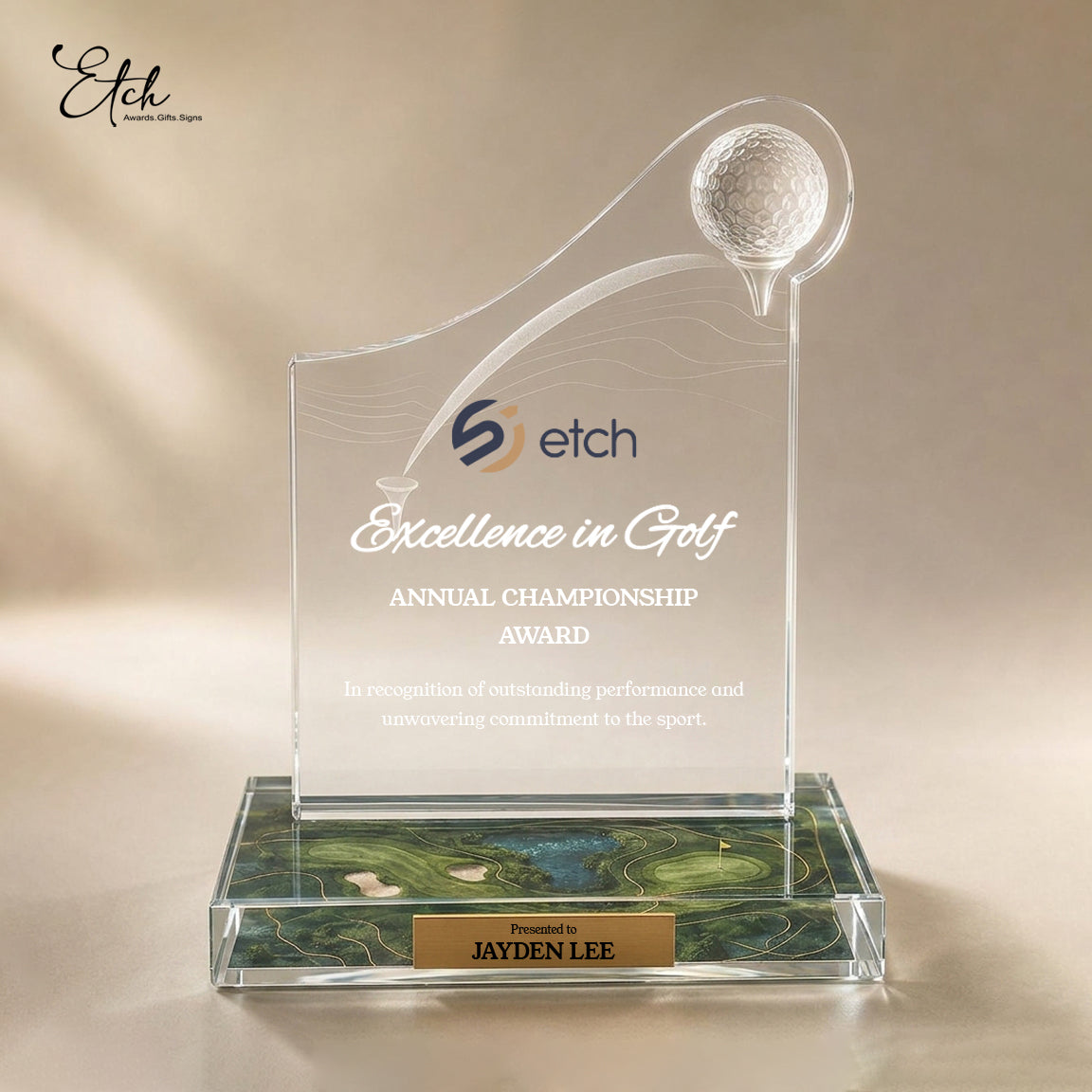 Grand Fairway Golf Trophy