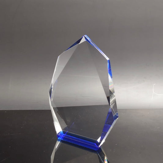 Iceberg Crystal Award with Blue Base