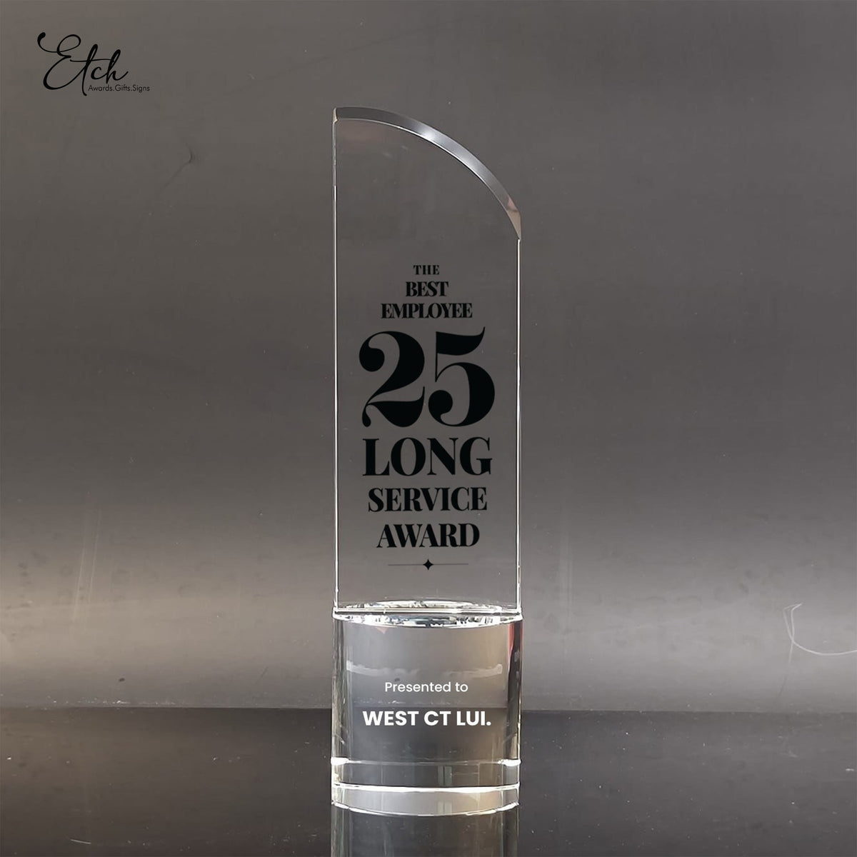Long Service Reward Long Service Award – Etch
