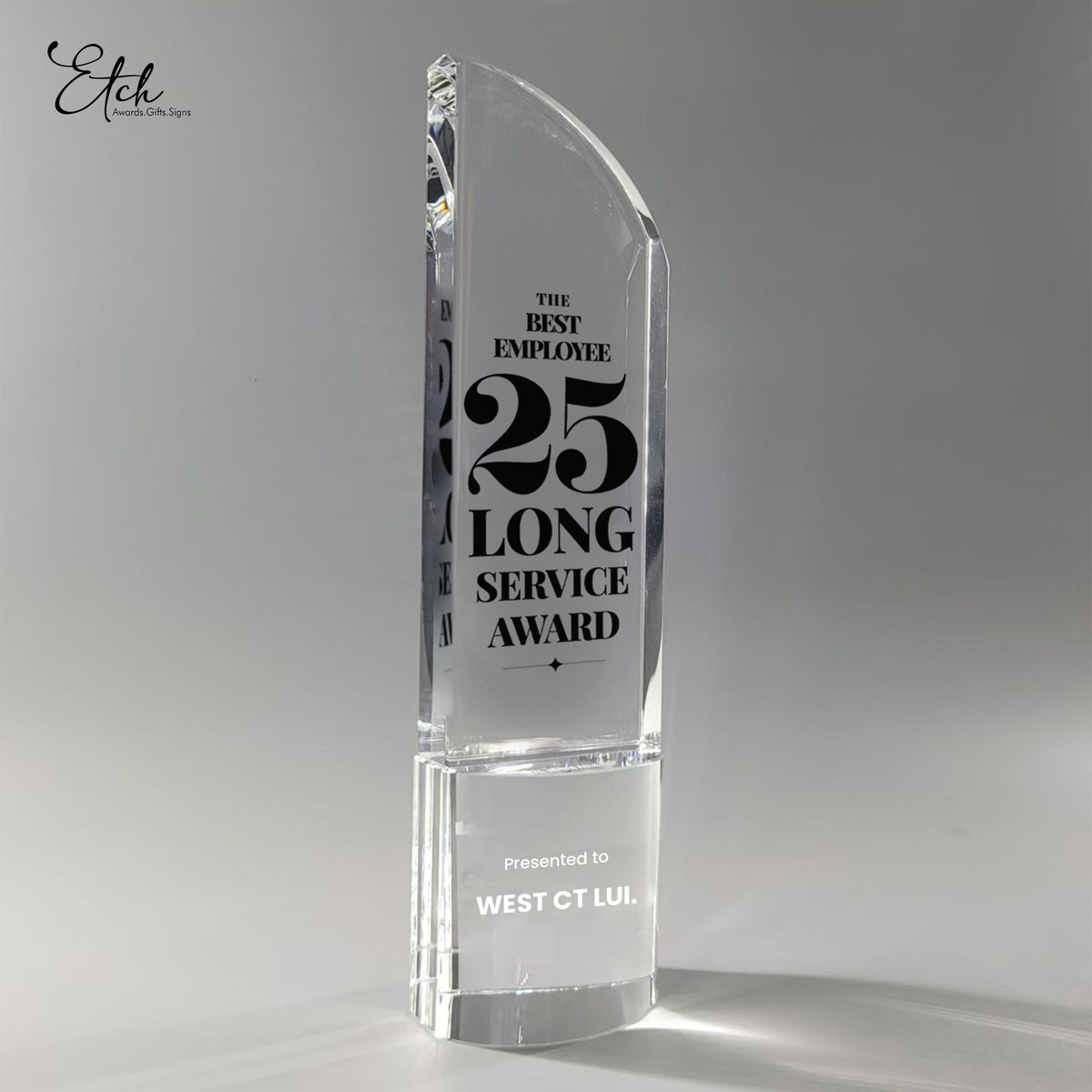 Long Service Reward Long Service Award – Etch