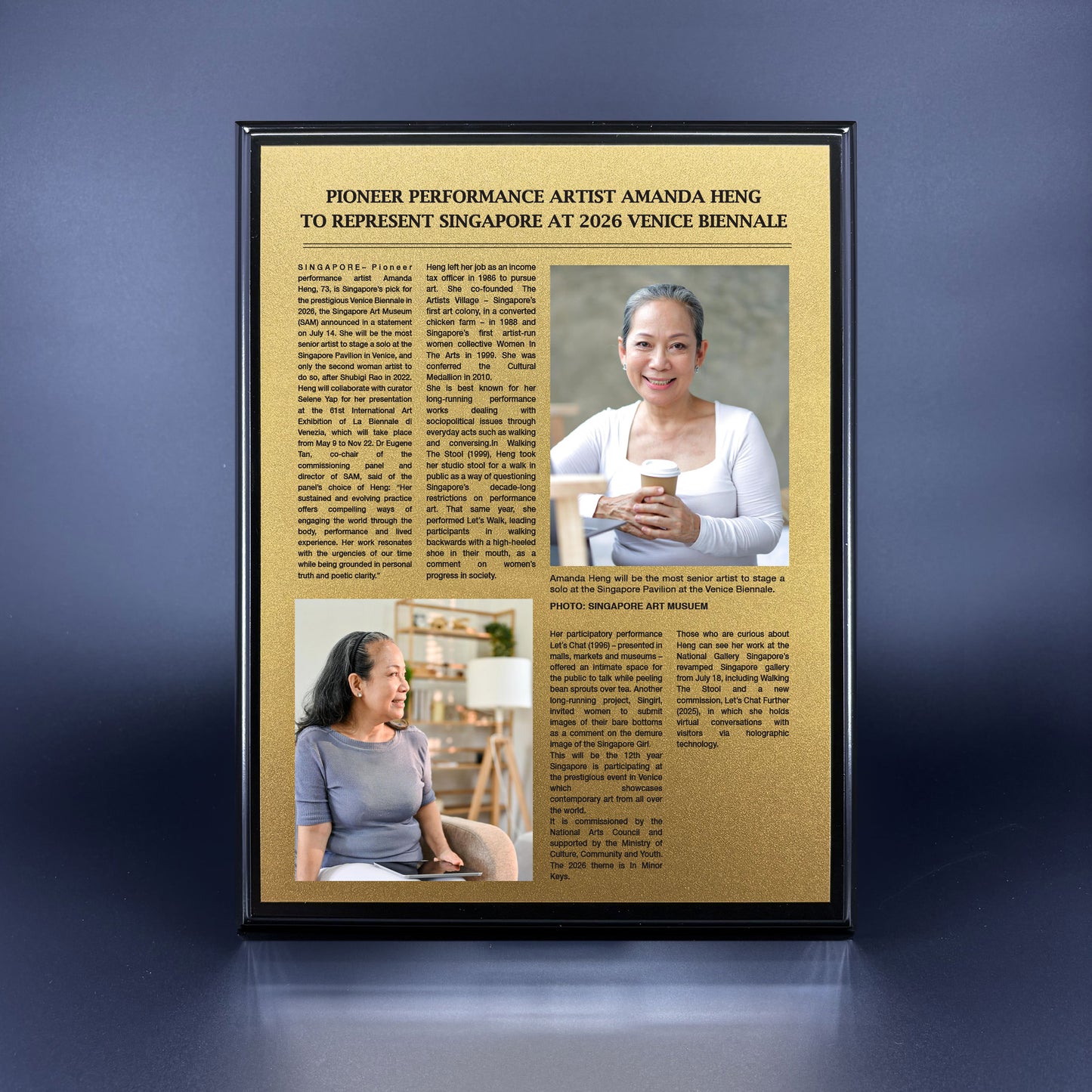 Premium Matt Black Plaque