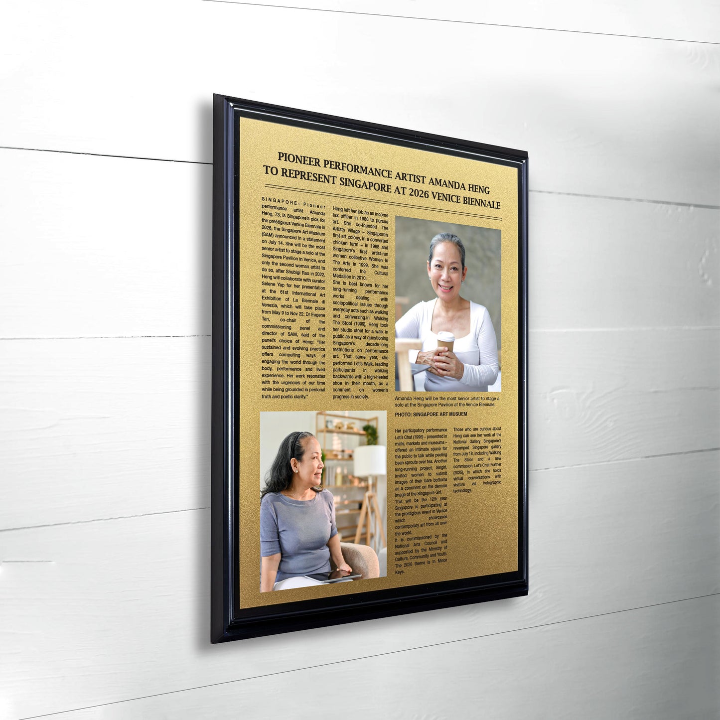 Premium Matt Black Plaque