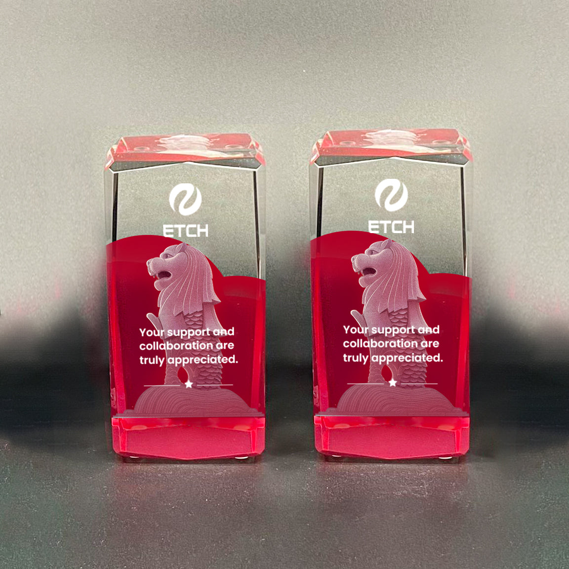 Merlion Crystal Block