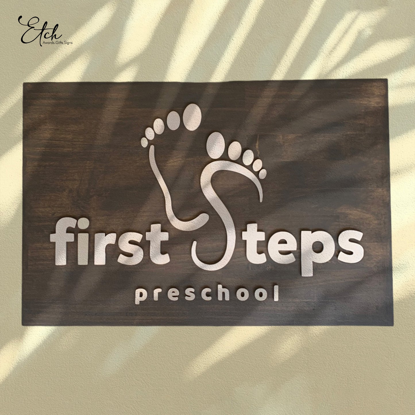 Custom Wooden Company Sign