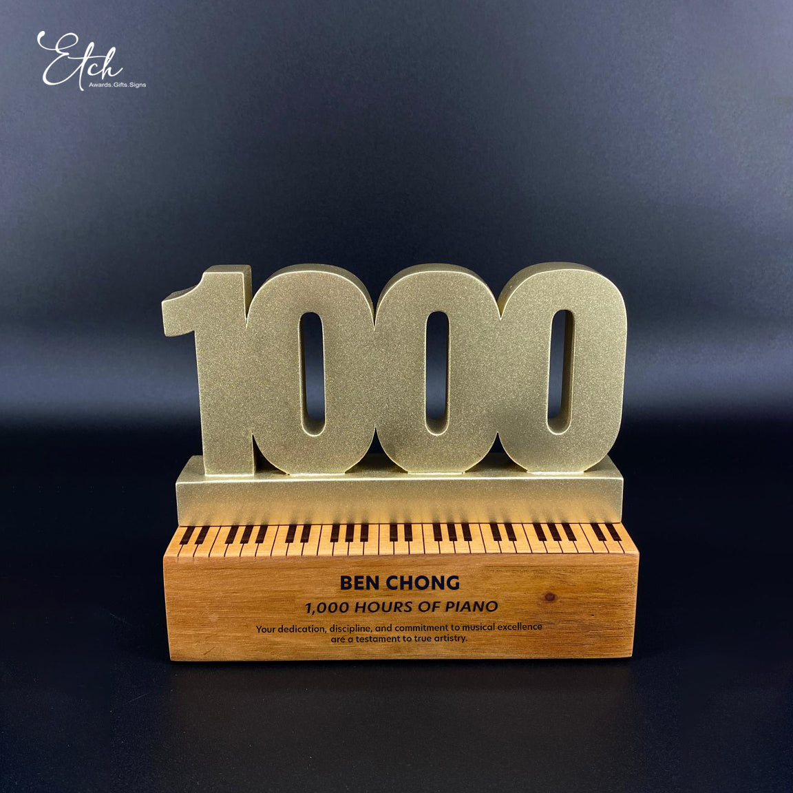 1000 Hours Piano Award