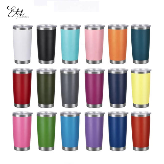 Products 20oz Tumbler mug - double wall stainless steel, vacuum insulated with slider lid