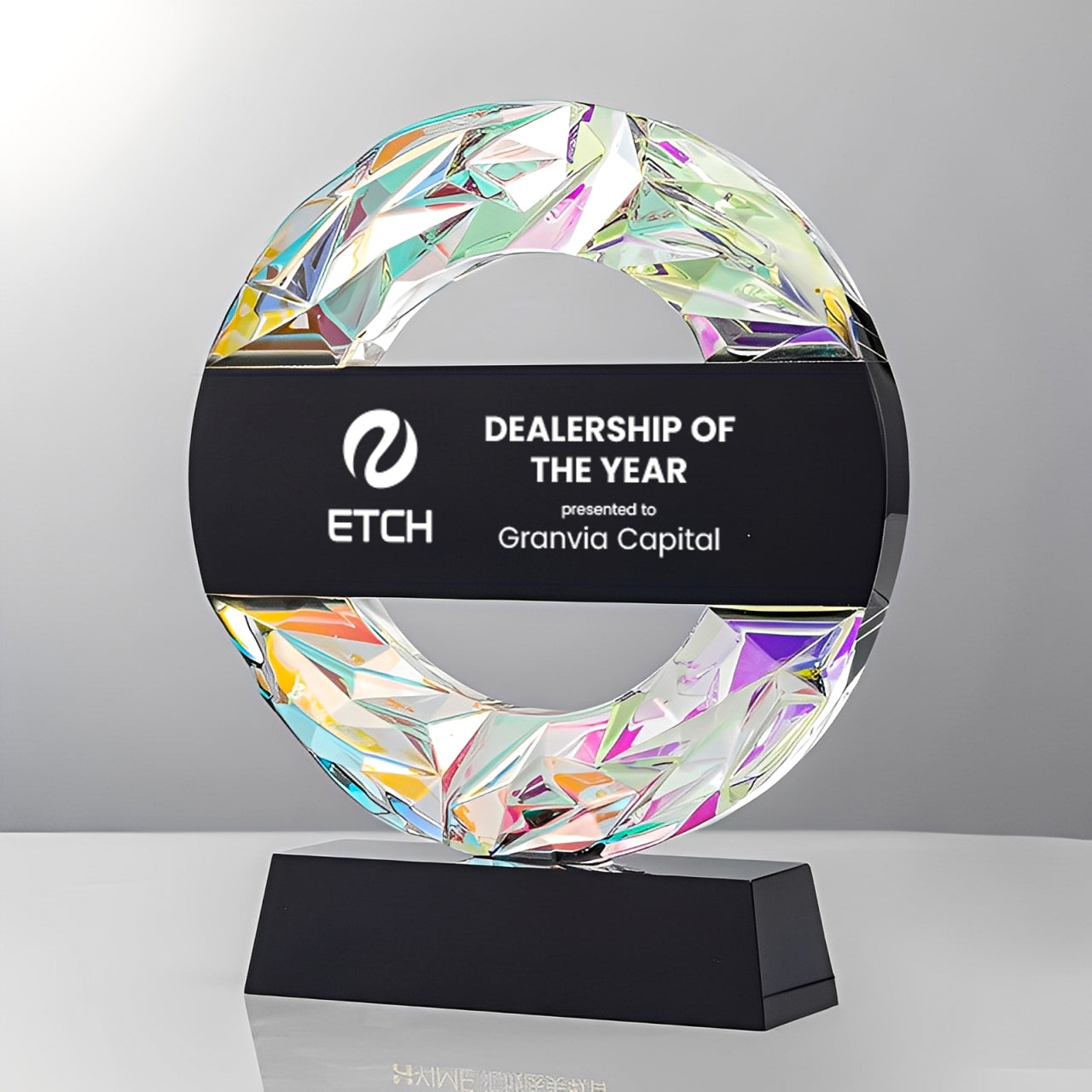 Radiant Ring Crystal Award