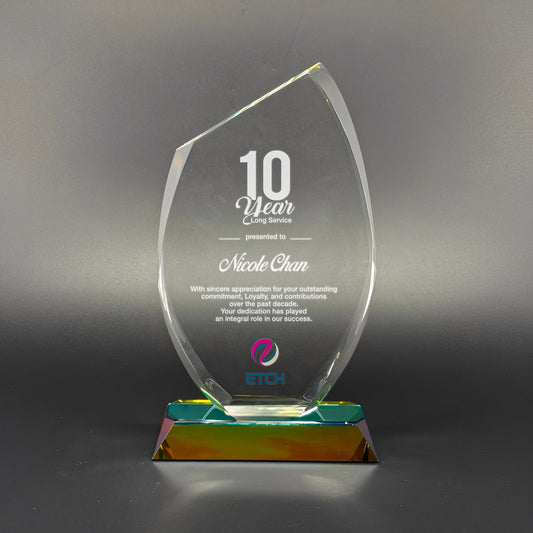 Radiant Starfire Crystal Award