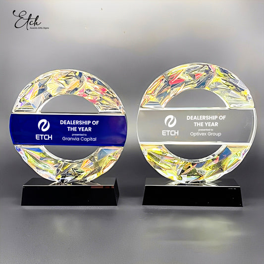 Radiant Ring Crystal Award