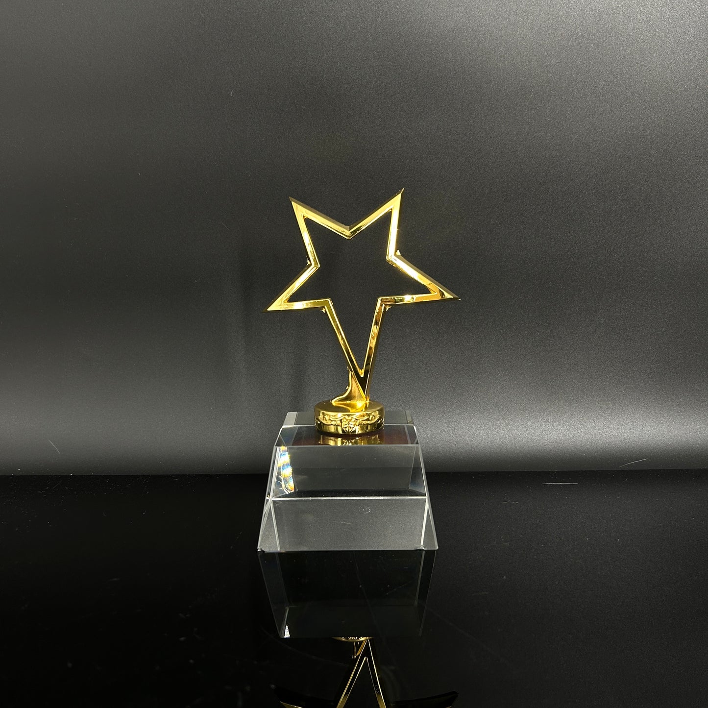 Small Star Trophy with Crystal Base