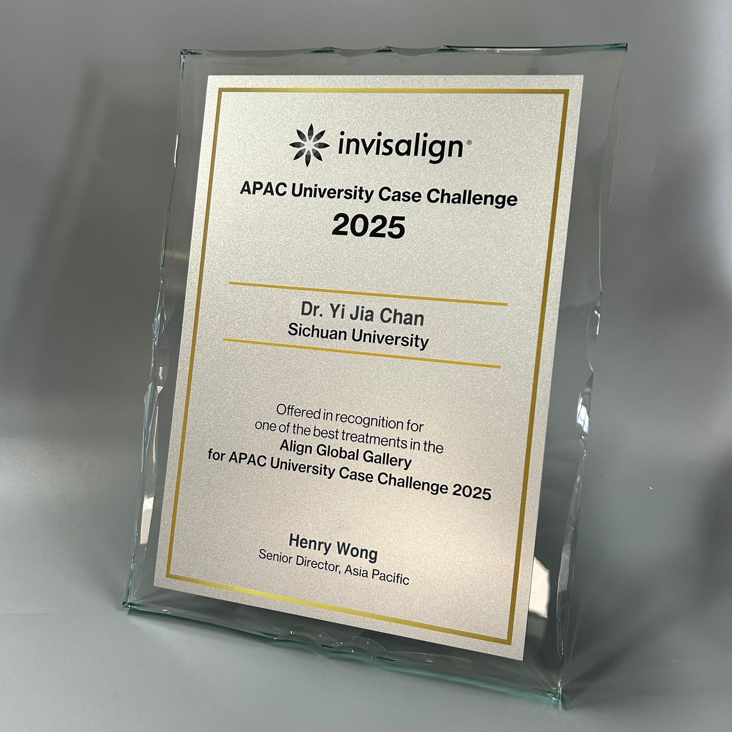 Premium Glass Plaque