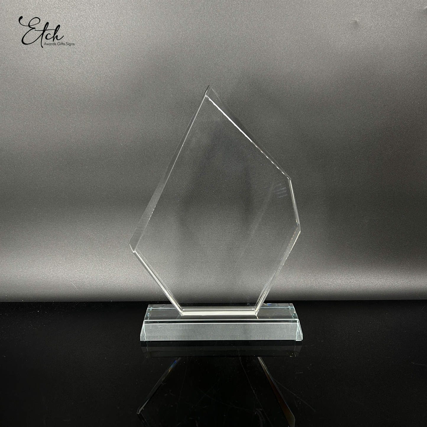 Unique Facet Crystal Trophy Award