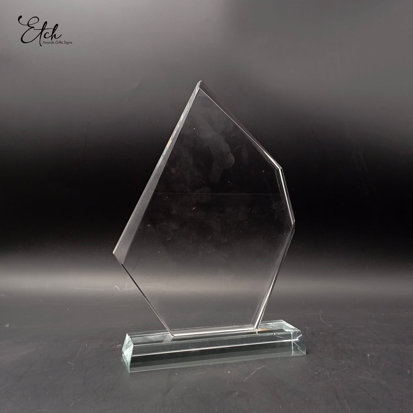Unique Facet Crystal Trophy Award