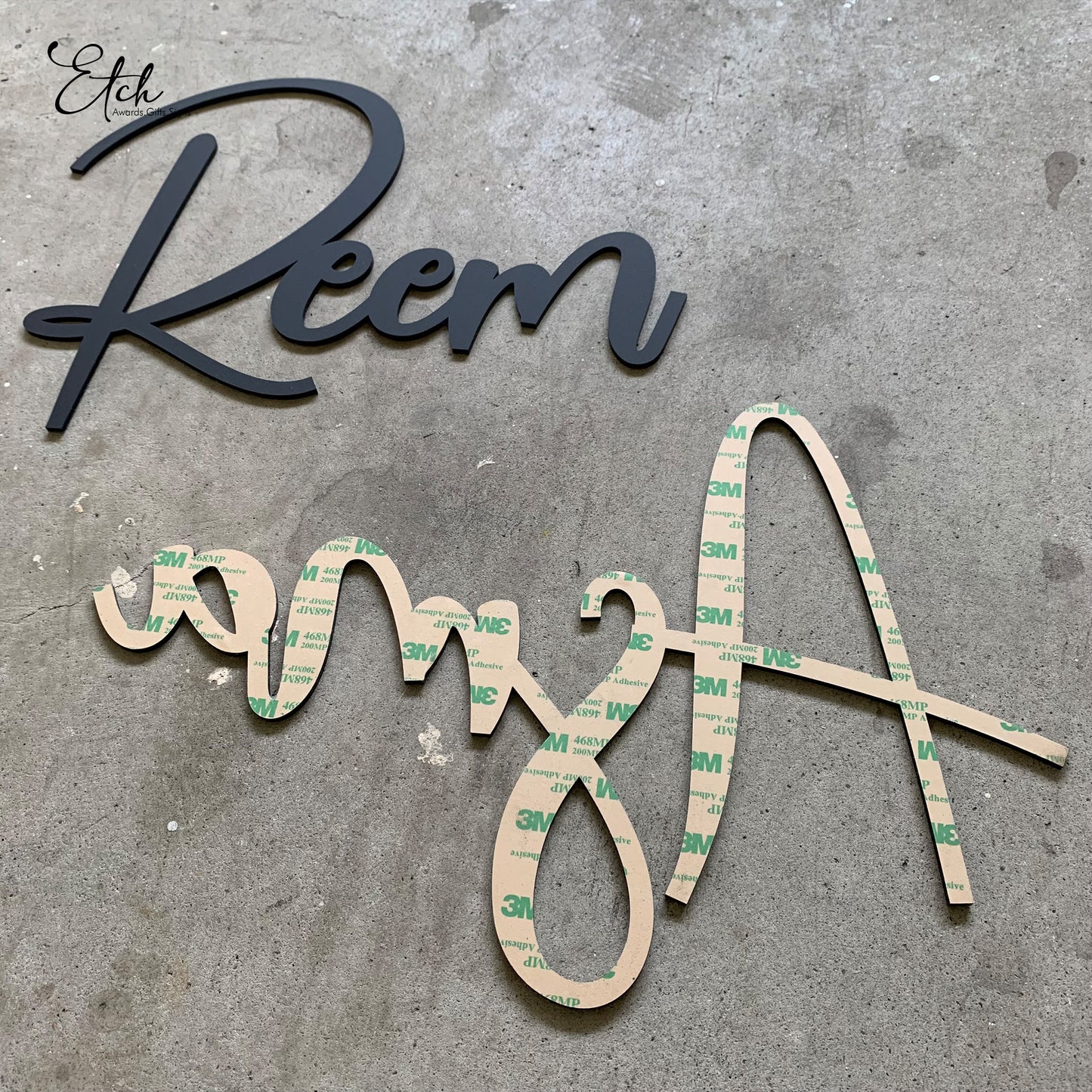 Wedding Couple Name Signage