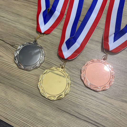 Excellence Medal with 3 Colored Straps (White,Red,Blue)