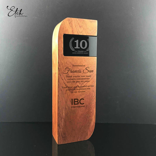Wooden Black Series Crystal Award