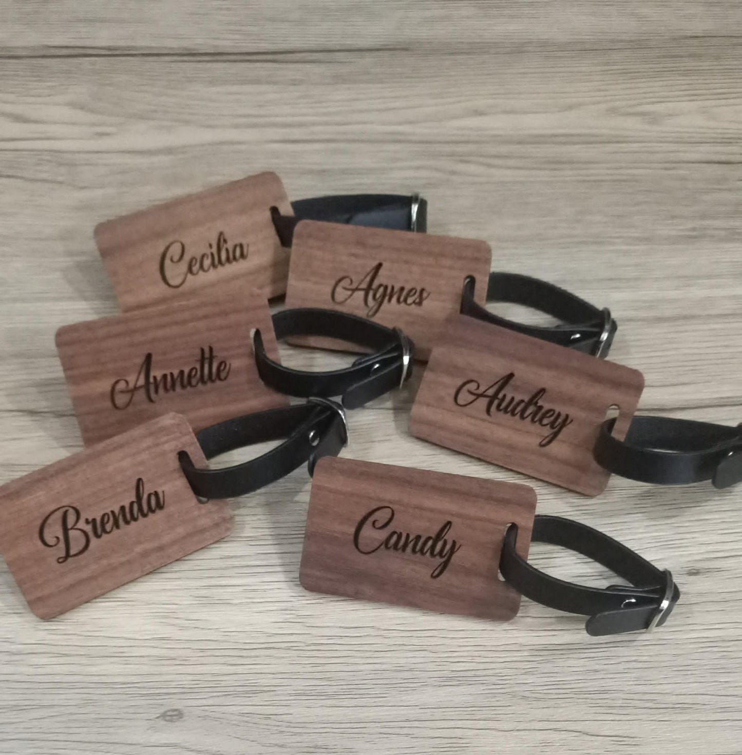 Wooden Luggage Tag