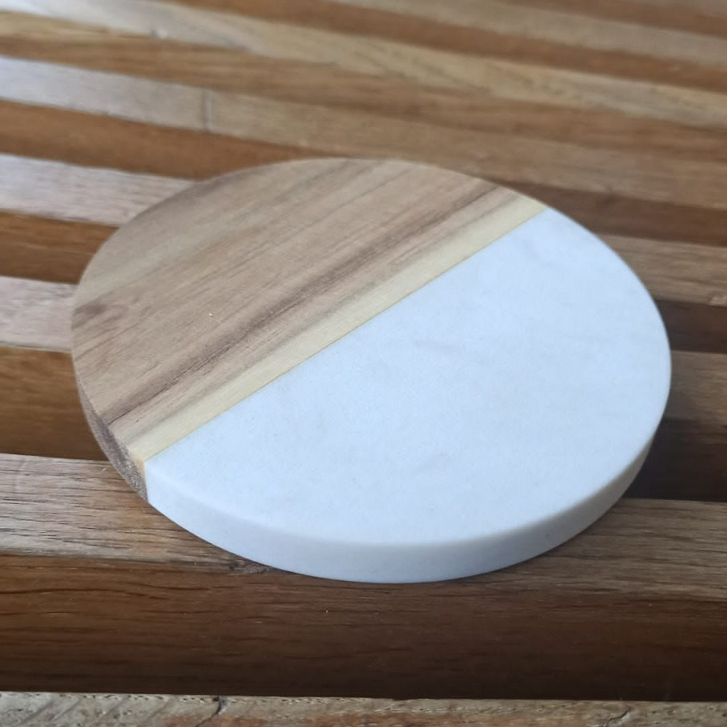 Custom Marble Wooden Coaster