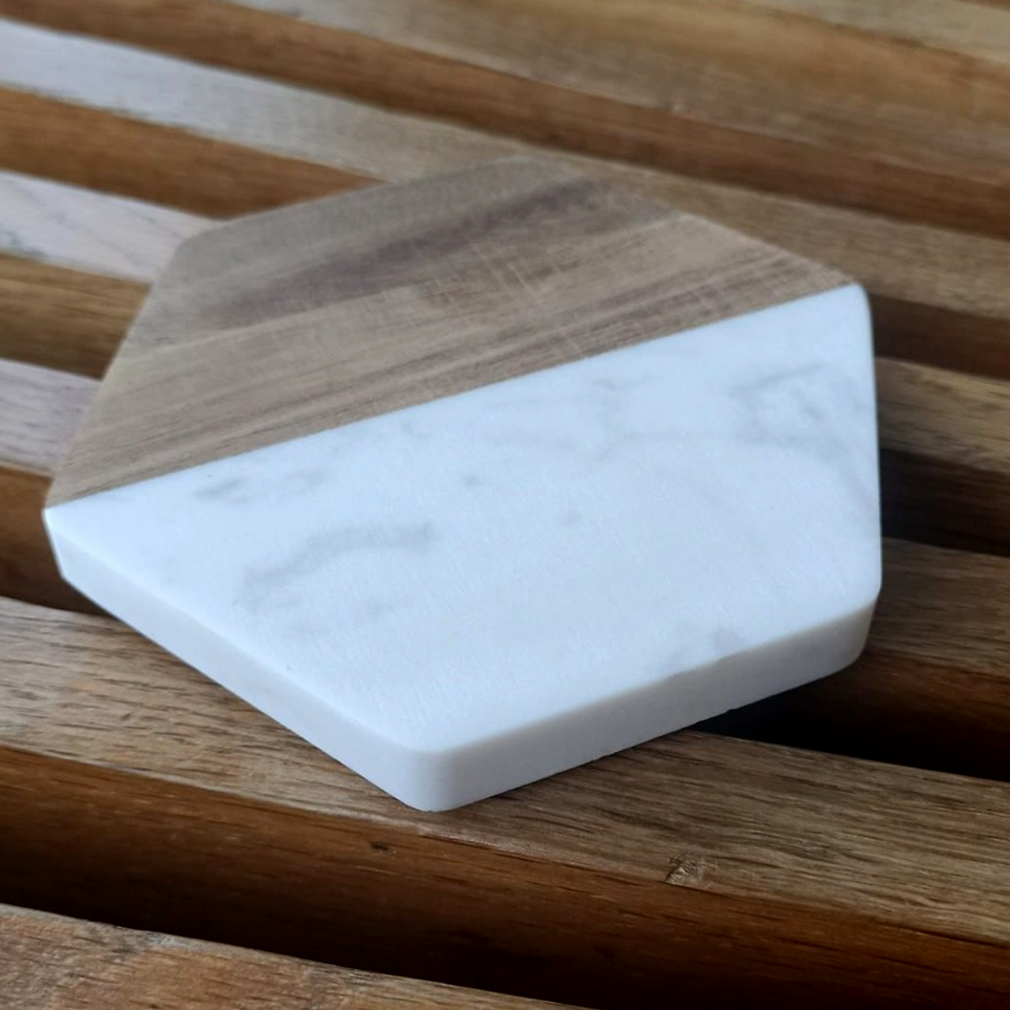 Custom Marble Wooden Coaster