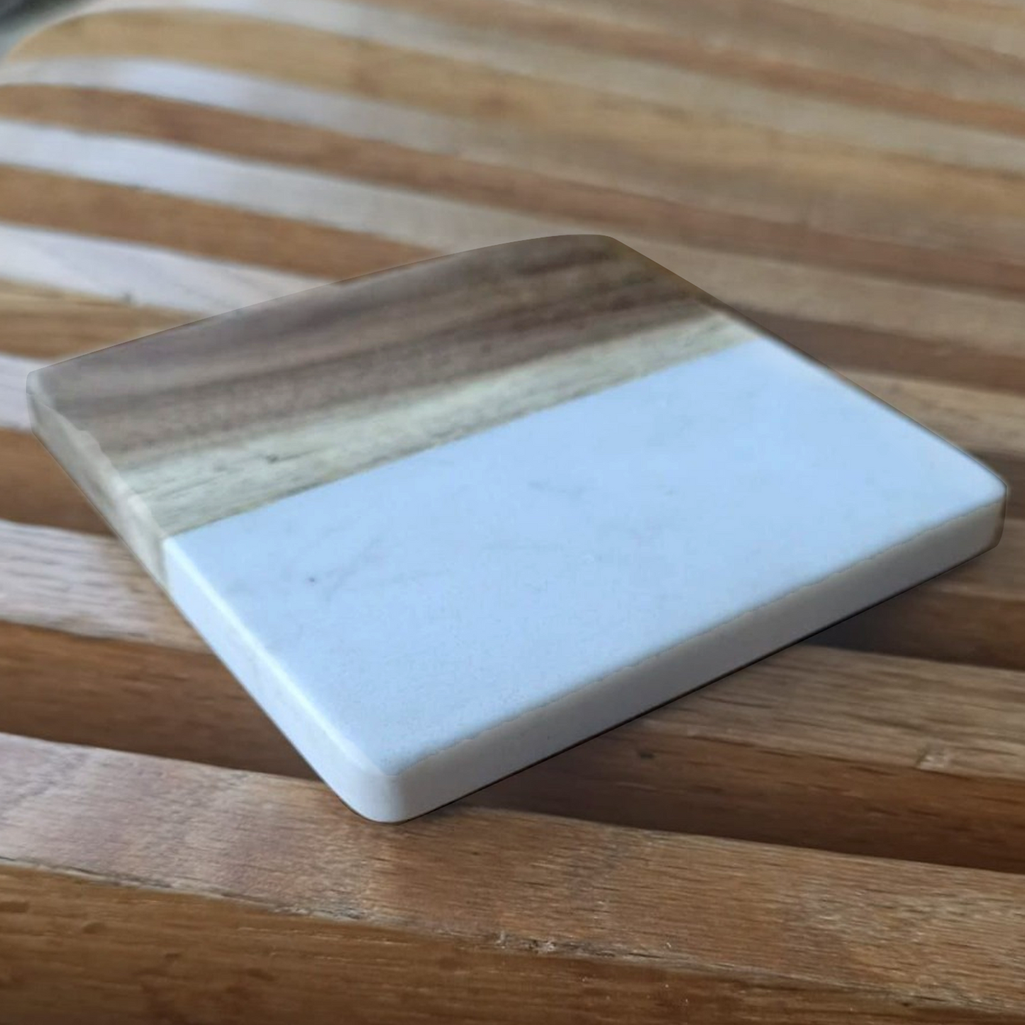 Custom Marble Wooden Coaster