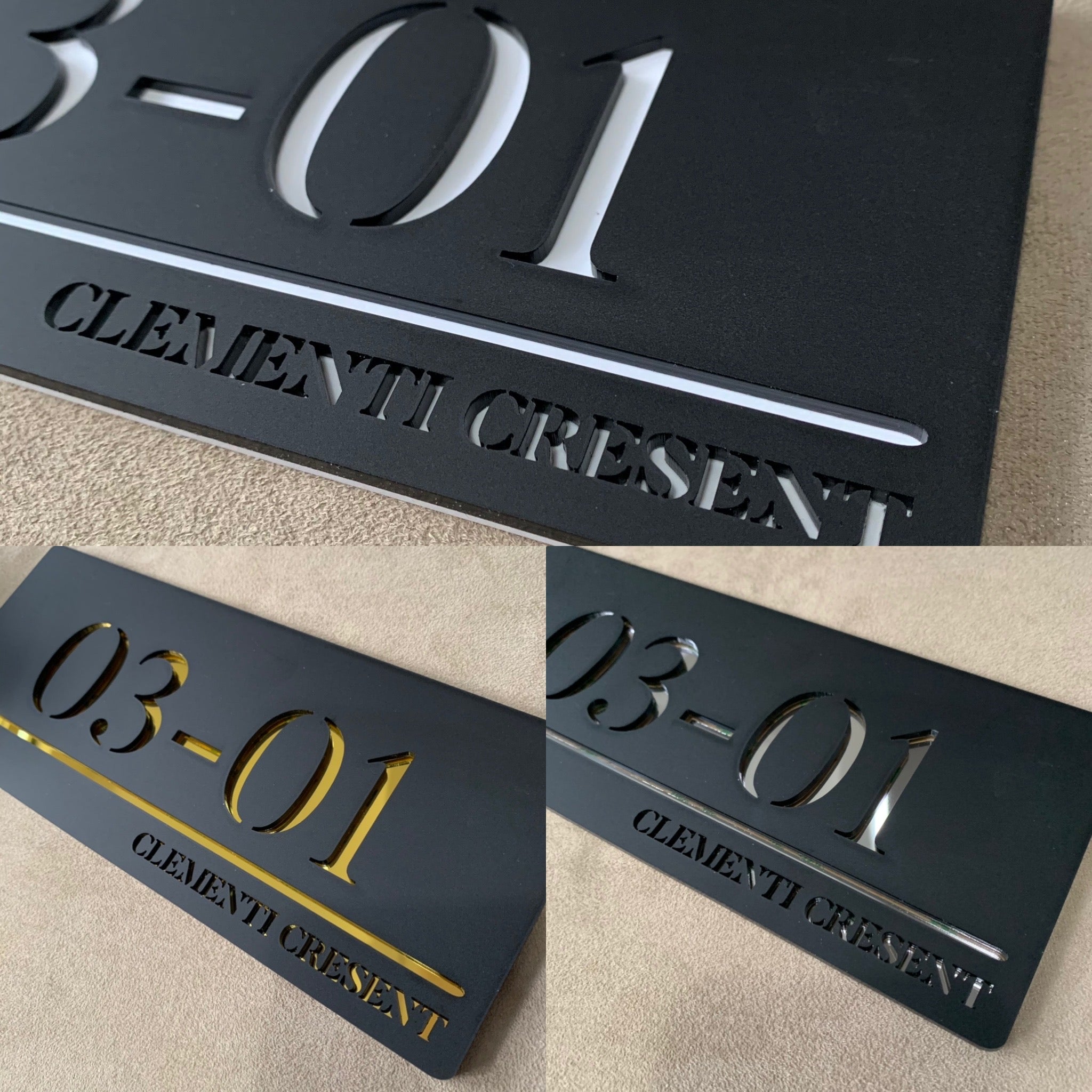 Home Unit Signs – Etch