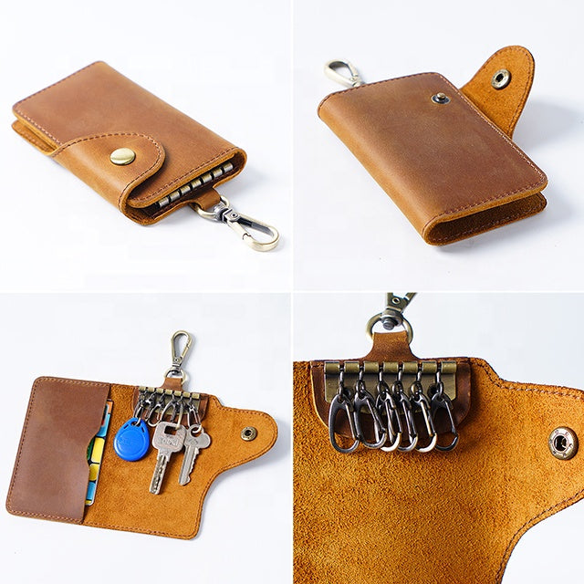Genuine Leather Keys Holder Wallet