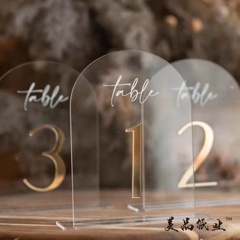 Wedding Table Sign – Etch